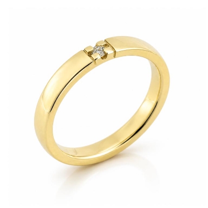 Billede af Alliancering 1* 0,04 w/si. 8 kt. 333 (br. 2,9-tk. 1,9 mm.)