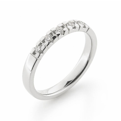 Billede af Alliancering 5* 0,04 w/pi., 925s.  (br. 2,9-tk. 1,9 mm.)