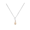Billede af Aqua Dulce Meadow Rose halskæde sølv m. sunstones (42 + 3 cm)
