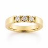 Billede af Allia. ring, 3* 0,10 w/vs. 14 kt. (br. 3,7-tk. 2,2 mm.)