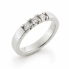 Billede af Allia. ring, 3* 0,10 w/vs. 14 kt. hvg. (br. 3,7-tk. 2,2 mm.)