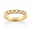 Billede af Allia. ring, 5* 0,10 w/vs. 14 kt. (br. 3,7-tk. 2,2 mm.)