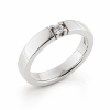 Billede af Allia. ring, 1* 0,10 w/pi. sølv 925s. (br. 3,7-tk. 2,2 mm.)