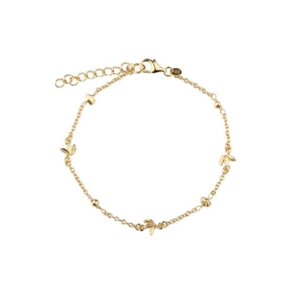Billede af Aqua Dulce Meadow Simple armbånd forgyldt sølv (17 + 3 cm)