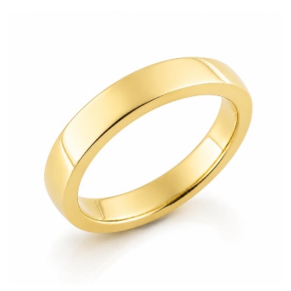 Billede af Ring (str. 60-69) 14 kt. (br. 3,7-tk. 2,2 mm.)