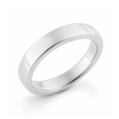 Billede af Ring (str. 60-69) 14 kt. hvg. (br. 3,7-tk. 2,2 mm.)
