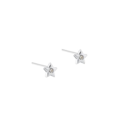 Billede af Aqua Dulce Dreamlit Small Star øreringe sølv m. cz