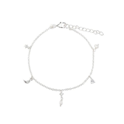 Billede af Aqua Dulce Dreamlit armbånd sølv m. fvp+cz (17 + 3 cm)