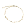 Billede af Aqua Dulce Dreamlit Mix armbånd forgyldt sølv m. sten+fvp (17 + 3 cm)