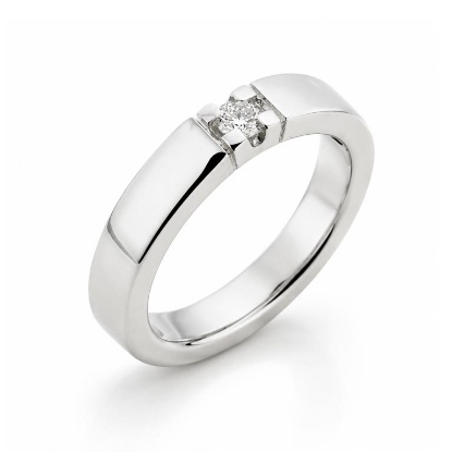 Billede af Alliancering brillant 0,15 w/vs. 14 kt. hvg.