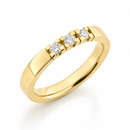 Billede af Alliancering 14 kt. 3* 0,07 w/vs..(br. 3,1-tk. 1,9 mm.)