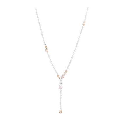 Billede af Aqua Dulce Liora Y-halskæde sølv m. fvp+cz (42 + 3 cm)