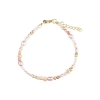 Billede af Aqua Dulce Liora armbånd forgyldt sølv m. perler+cz (17 + 3 cm)