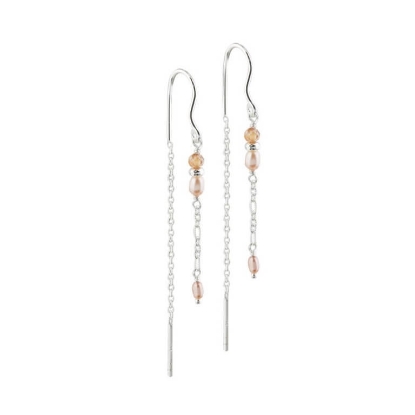 Billede af Aqua Dulce Liora Thread øreringe sølv m. fvp+cz