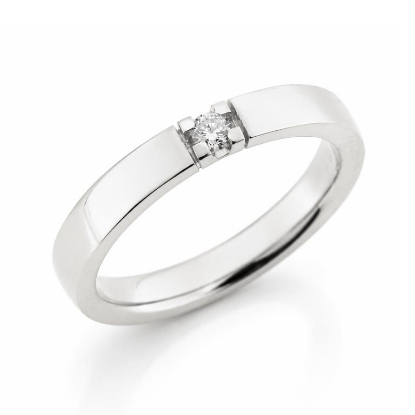 Billede af Alliancering 14 kt. hvg. 1* 0,07 w/vs.(br. 3,1-tk. 1,9 mm.)