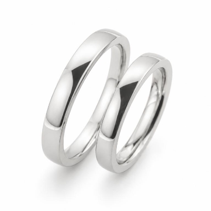 Billede af Vielses & Forlovelses ringe 14 kt. hvg..(br. 3,1-tk. 1,9 mm.)