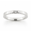 Billede af Allia. ring 14 kt. hvg. 1* 0,08 w/vs.