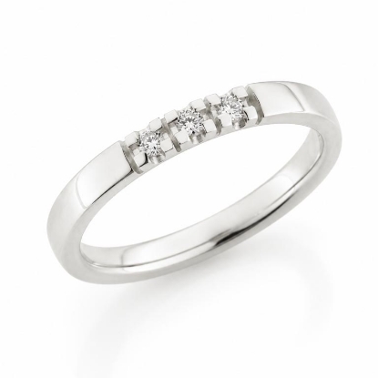 Billede af Alliancering 3 brillanter a 0,02 w/vs. 14 kt. hvg.