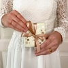 Billede af Alliancering i 14 kt. m. diamanter 5* 0,02 w/vs.