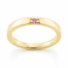 Billede af Alliancering, 1 pink safir 0,02 ct.  14 kt.