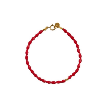 Billede af STINE A Miss Paris - Boheme armbånd forgyldt sølv m. perler (17-25 cm)