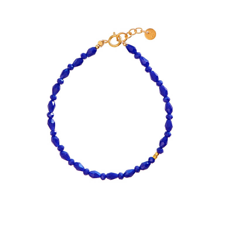 Billede af STINE A Miss Paris - Montmartre armbånd forgyldt sølv m. perler (17-25 cm)