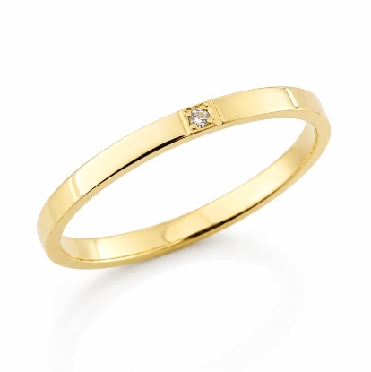 Billede af Alliancering 14 kt. 1* 0,01 w/vs. (br. 1,8 mm.)