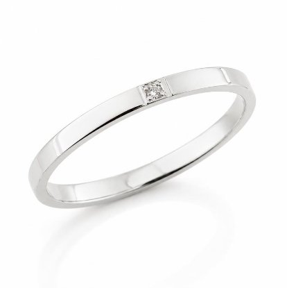 Billede af Alliancering 14 kt. hvg. 1* 0,01 w/vs. (br.1,8mm.)