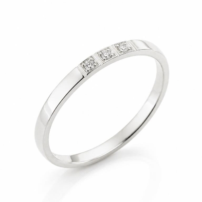 Billede af Alliancering 14 kt. hvg. 3* 0,01 w/vs. (br. 1,8 mm.)