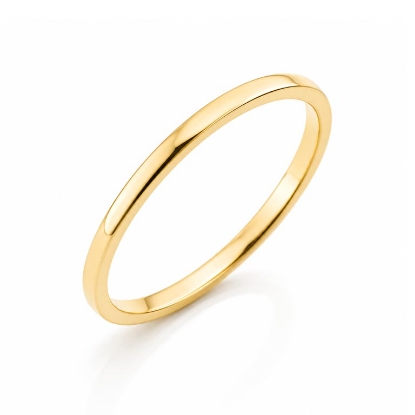 Billede af Garderring blank, bredde 1,6 mm, tyk 1,7 mm 14 kt