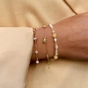 Billede af Aqua Dulce Moonlight Pearl armbånd forgyldt sølv m. fvp (17 + 3 cm)