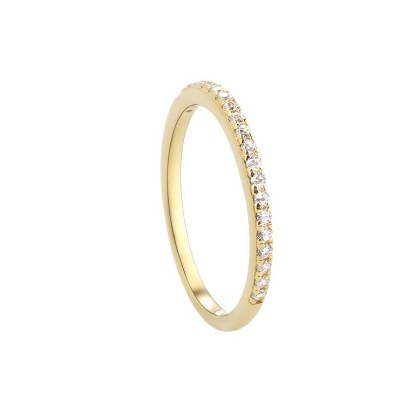 Billede af Aqua Dulce Darling Raya ring forgyldt sølv m. cz (str. 50-62)