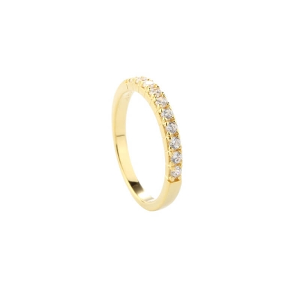 Billede af Aqua Dulce Darling ring forgyldt sølv m. cz (str. 50-62)