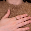 Billede af Vielsesringe kugler hele vejen rundt, br. 3,7 mm. massiv  8 kt.