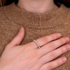 Billede af Vielsesringe kugler hele vejen rundt, br. 3,7 mm. massiv  14 kt. hvg. 