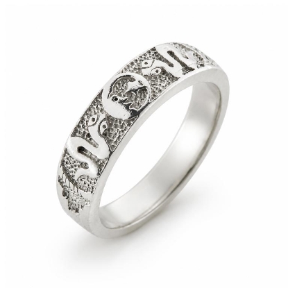 Billede af Ring slange og måne, 925 s.