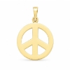 Billede af Vedhæng, fredstegn (peace tegn) hj. 22 mm. 8 kt.