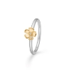 Billede af Mads Z "Fleur" ring sølv + 14 kt. guld m. 0,014 ct. brillanter (str. 50-60)
