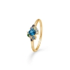 Billede af Mads Z "Four Seasons - Winter Petite" ring 14 kt. guld m. ægte sten (str. 50-60)