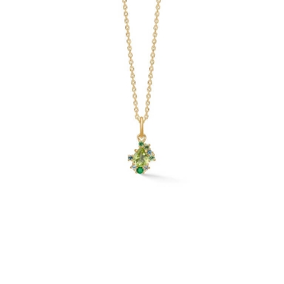 Billede af Mads Z "Four Seasons - Spring Petite" vedhæng 14 kt. guld m. ægte sten (ekskl. kæde)