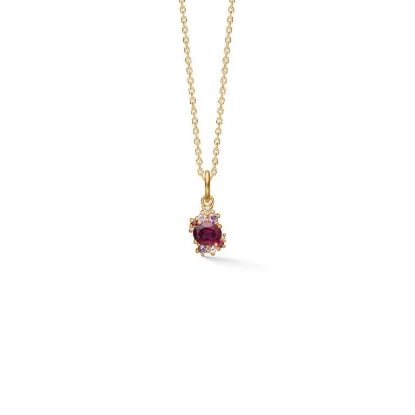 Billede af Mads Z "Four Seasons - Autumn Petite" vedhæng 14 kt. guld m. ægte sten (ekskl. kæde)