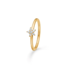 Billede af Mads Z "Céleste" ring 14 kt. guld m. 0,10 ct. w/si brillanter (str. 60)