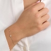 Billede af Mads Z "Céleste" armbånd 14 kt. guld m. 0,07 ct. brillant (16+2 cm)