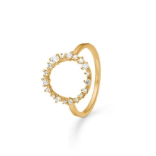 Billede af Mads Z "Lucia" ring 14 kt. guld m. 0,25 ct. brillanter (str. 52)