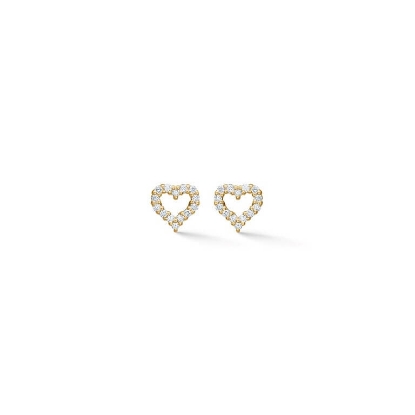 Billede af Mads Z "Tender Heart" øreringe 14 kt. guld m. 0,14 ct. brillanter