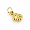 Billede af Vedhæng massiv firkløver,ovalt øsken, dia. 13,0 mm., tyk. 4,5 mm. 14 kt.