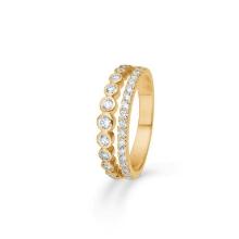 Billede af Mads Z "Diamond Duet" ring 14 kt. guld m. 0,545 ct. brillant (str. 52)