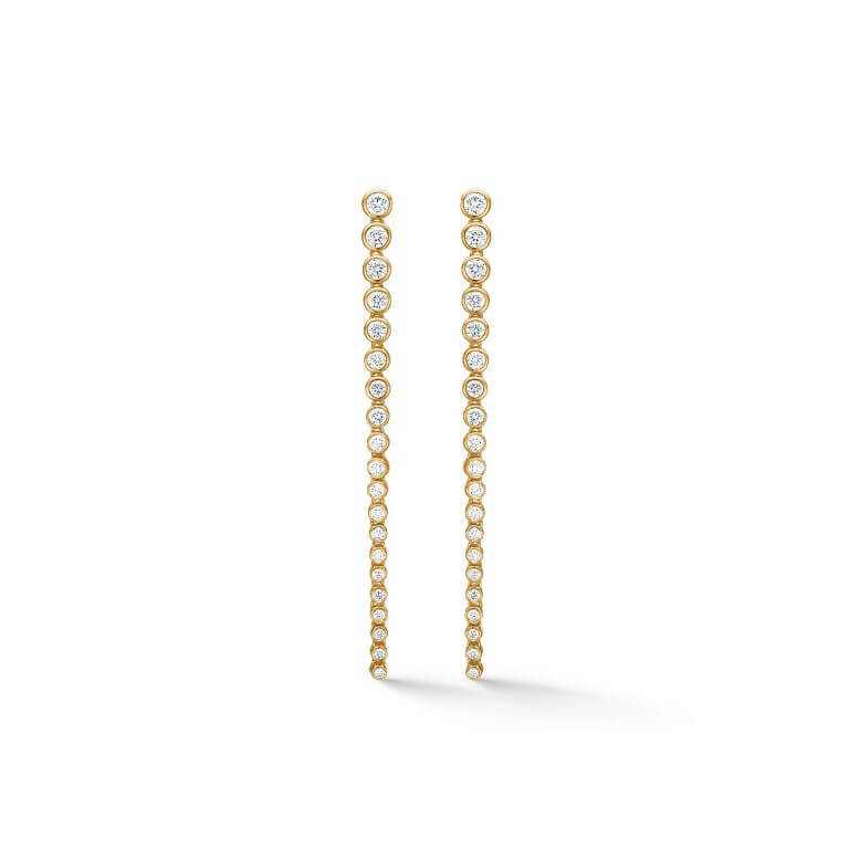 Billede af Mads Z "Endless" øreringe 14 kt. guld m. 1,25 ct. w/si brillanter