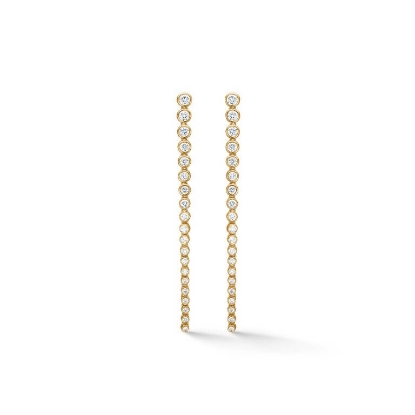 Billede af Mads Z "Endless" øreringe 14 kt. guld m. 1,25 ct. w/si brillanter