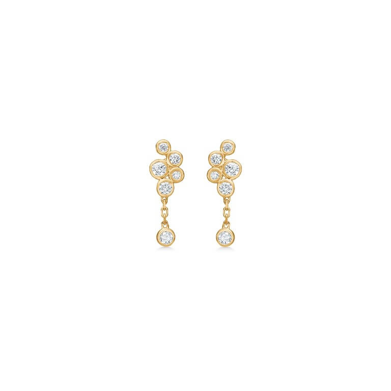 Billede af Mads Z "Diamond Dew" øreringe 14 kt. guld m. 0,22 ct. brillanter